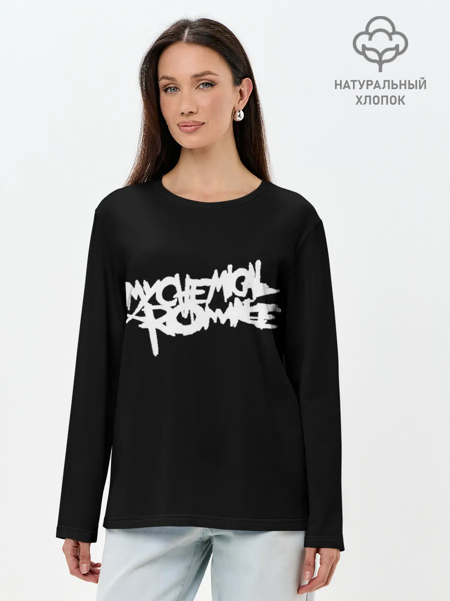 Лонгслив женский. Хлопок / My Chemical Romance spider