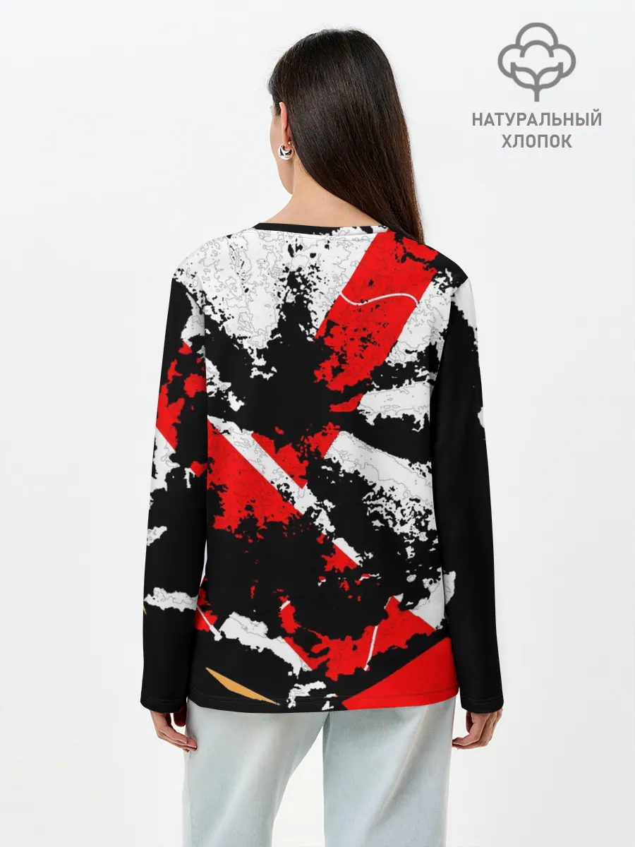 Лонгслив женский. Хлопок / DARK SIDE1.0