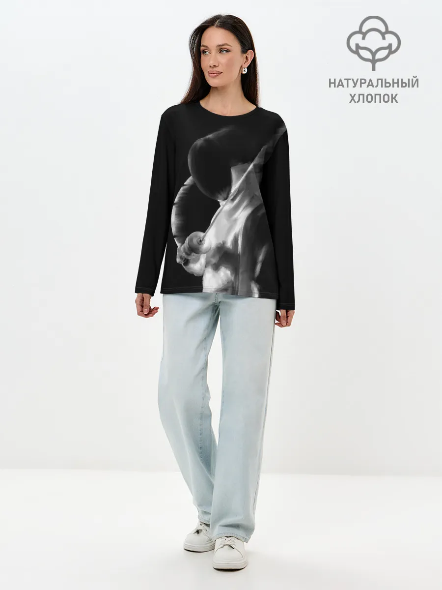 Лонгслив женский. Хлопок / Fencer