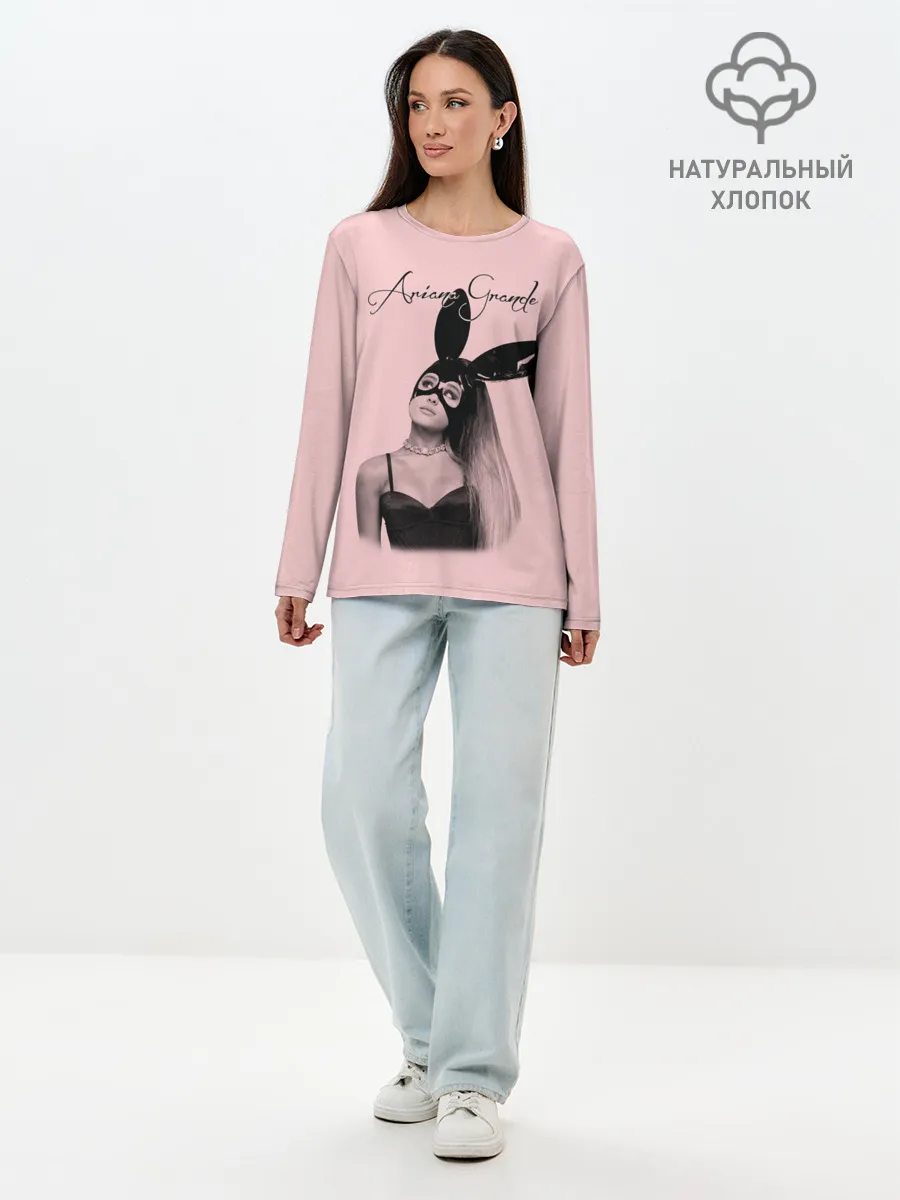 Лонгслив женский. Хлопок / Ariana Grande