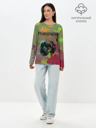 Лонгслив женский. Хлопок / Фотограф