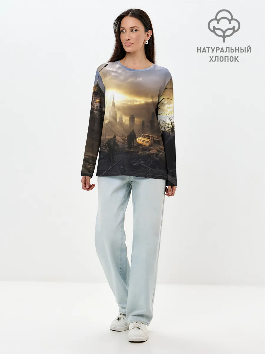 Лонгслив женский. Хлопок / Сталкер