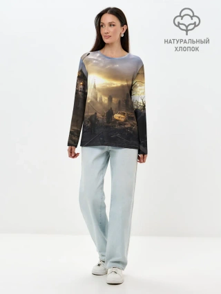 Лонгслив женский. Хлопок / Сталкер