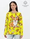 Лонгслив женский. Хлопок / Corgi