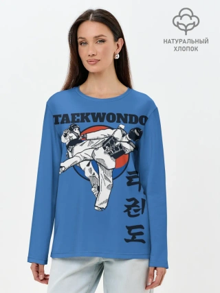 Лонгслив женский. Хлопок / Taekwondo