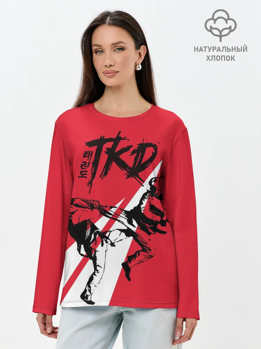 Лонгслив женский. Хлопок / Taekwondo