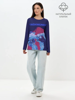 Лонгслив женский. Хлопок / Taekwondo