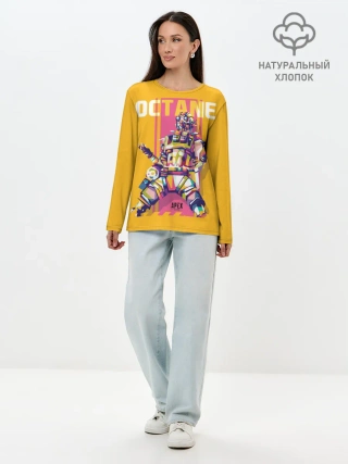 Лонгслив женский. Хлопок / Apex Legends Octane