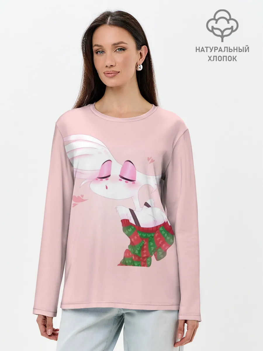 Лонгслив женский. Хлопок / Энджел даст