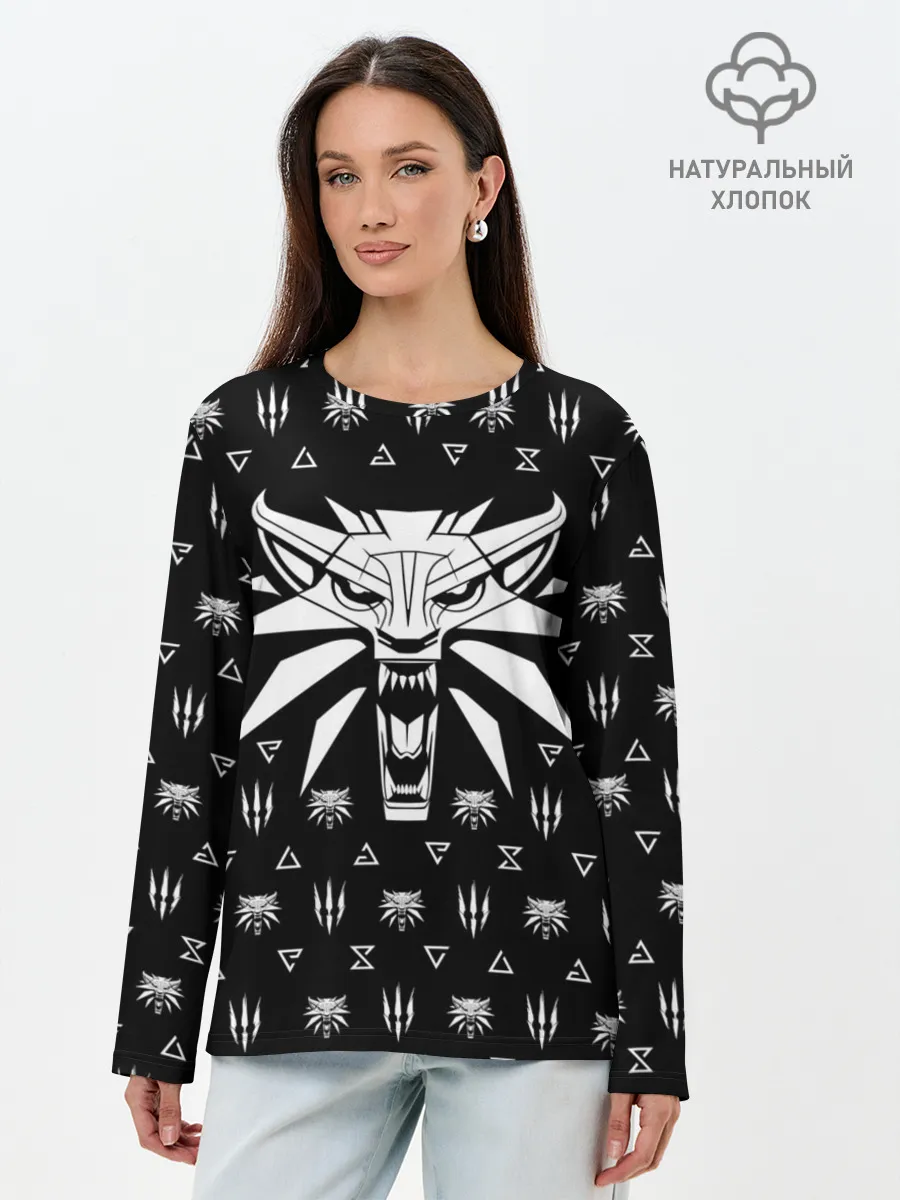 Лонгслив женский. Хлопок / ВЕДЬМАК / THE WITCHER / ГЕРАЛЬТ