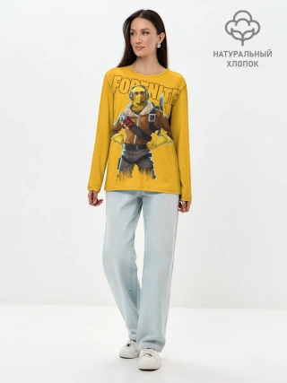 Лонгслив женский. Хлопок / Fortnite