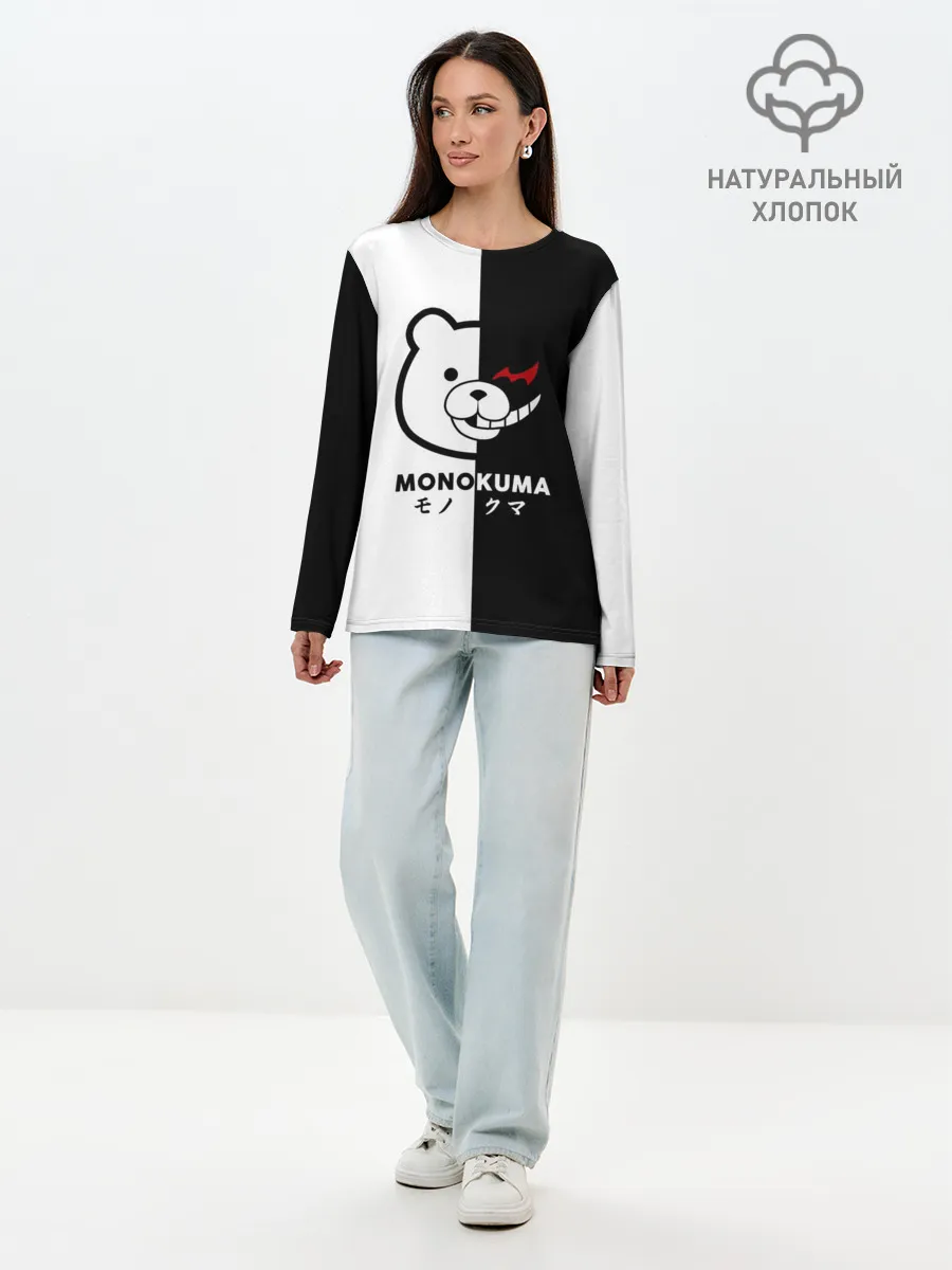 Лонгслив женский. Хлопок / _Monokuma_