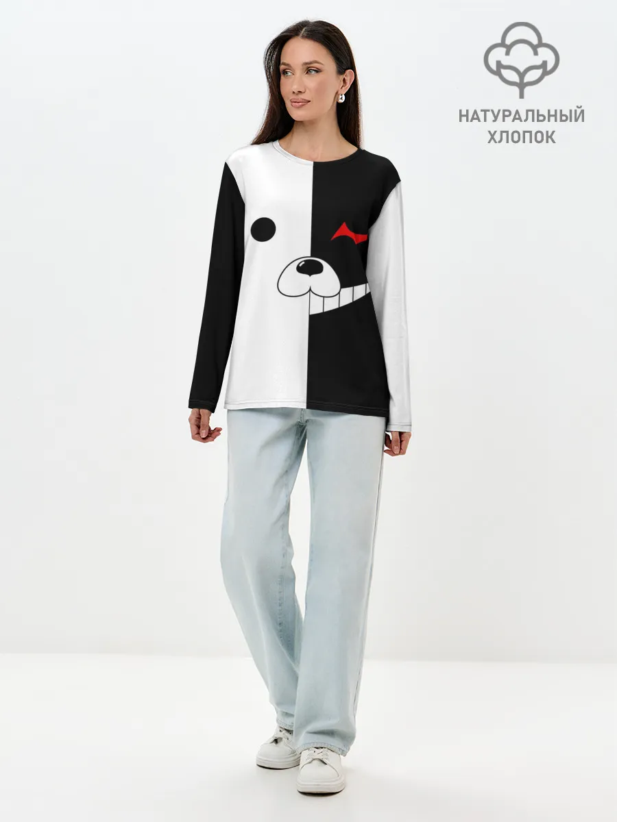 Лонгслив женский. Хлопок / Monokuma