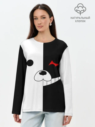 Лонгслив женский. Хлопок / Monokuma
