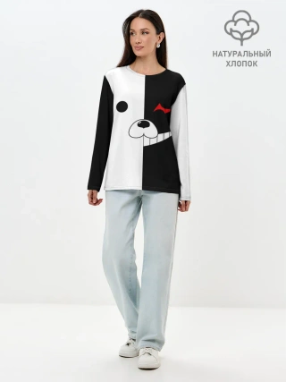 Лонгслив женский. Хлопок / Monokuma