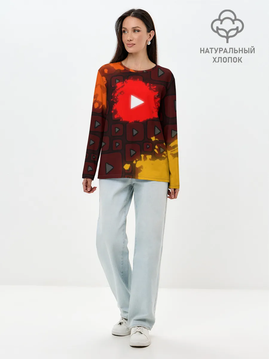 Лонгслив женский. Хлопок / YouTube