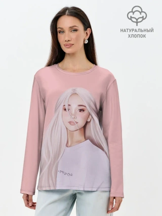 Лонгслив женский. Хлопок / Ariana Grande
