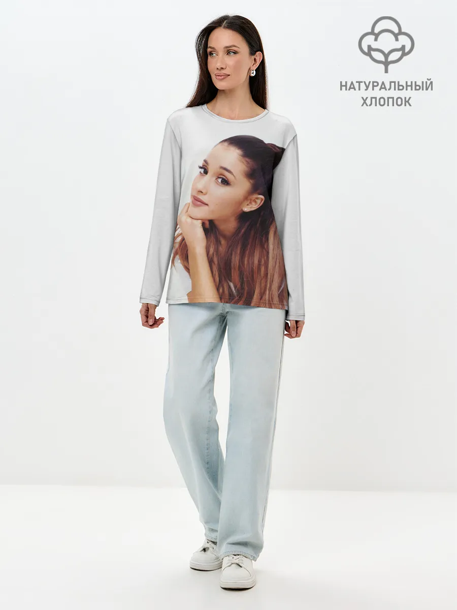 Лонгслив женский. Хлопок / Ariana Grande