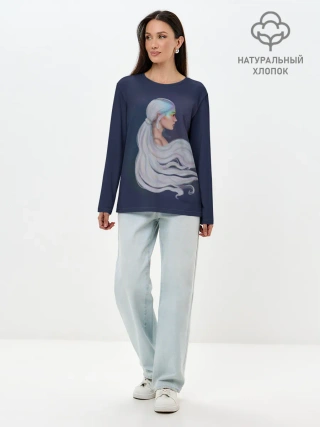 Лонгслив женский. Хлопок / Ariana Grande