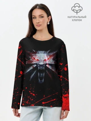 Лонгслив женский. Хлопок / ВЕДЬМАК / THE WITCHER / ГЕРАЛЬТ