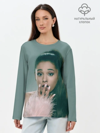 Лонгслив женский. Хлопок / Ariana Grande