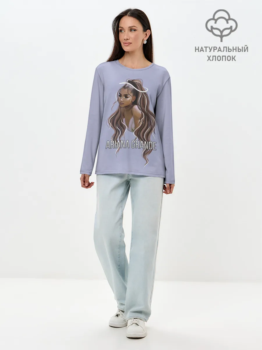 Лонгслив женский. Хлопок / Ariana Grande