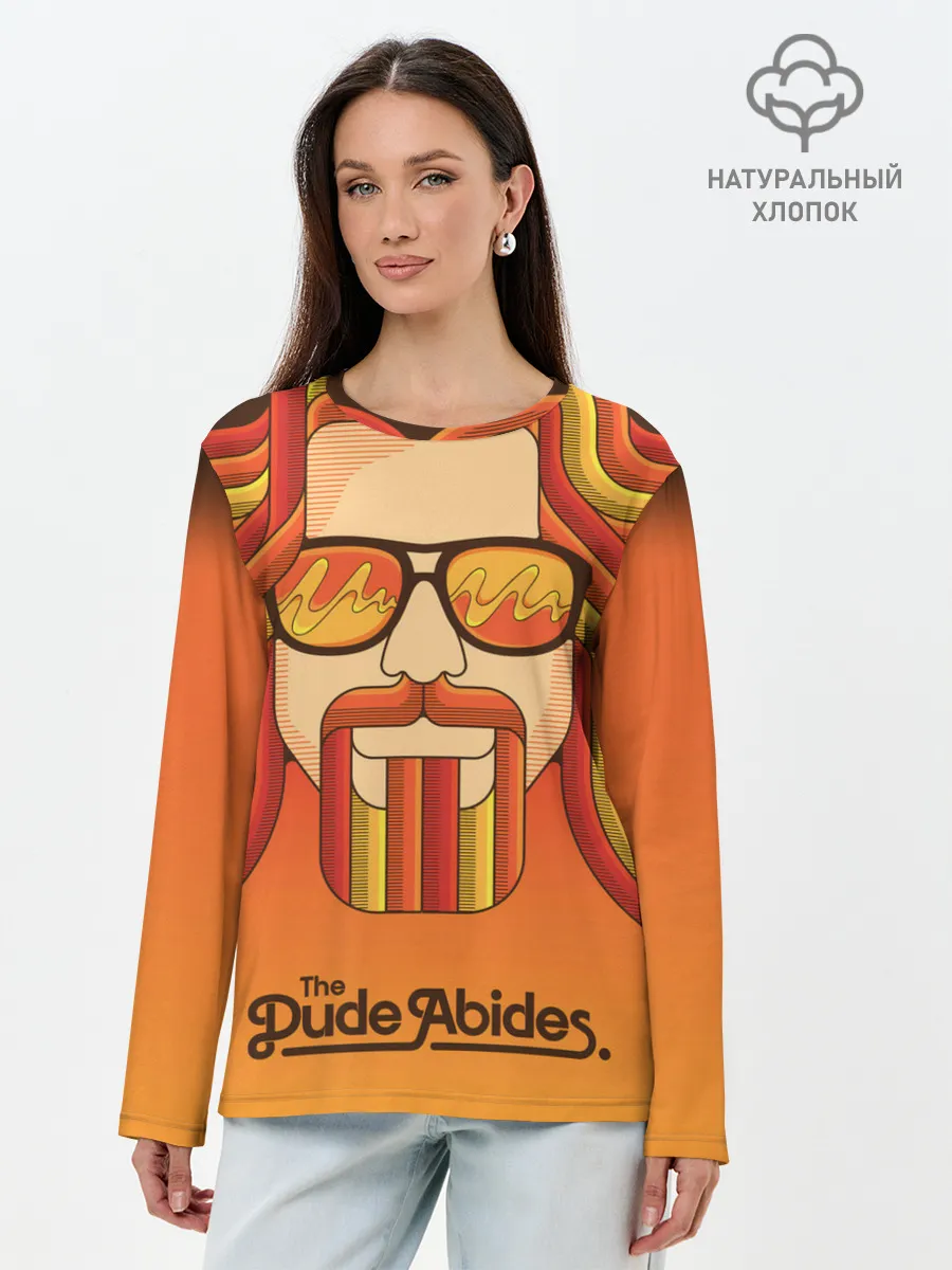 Лонгслив женский. Хлопок / БОЛЬШОЙ ЛЕБОВСКИ.