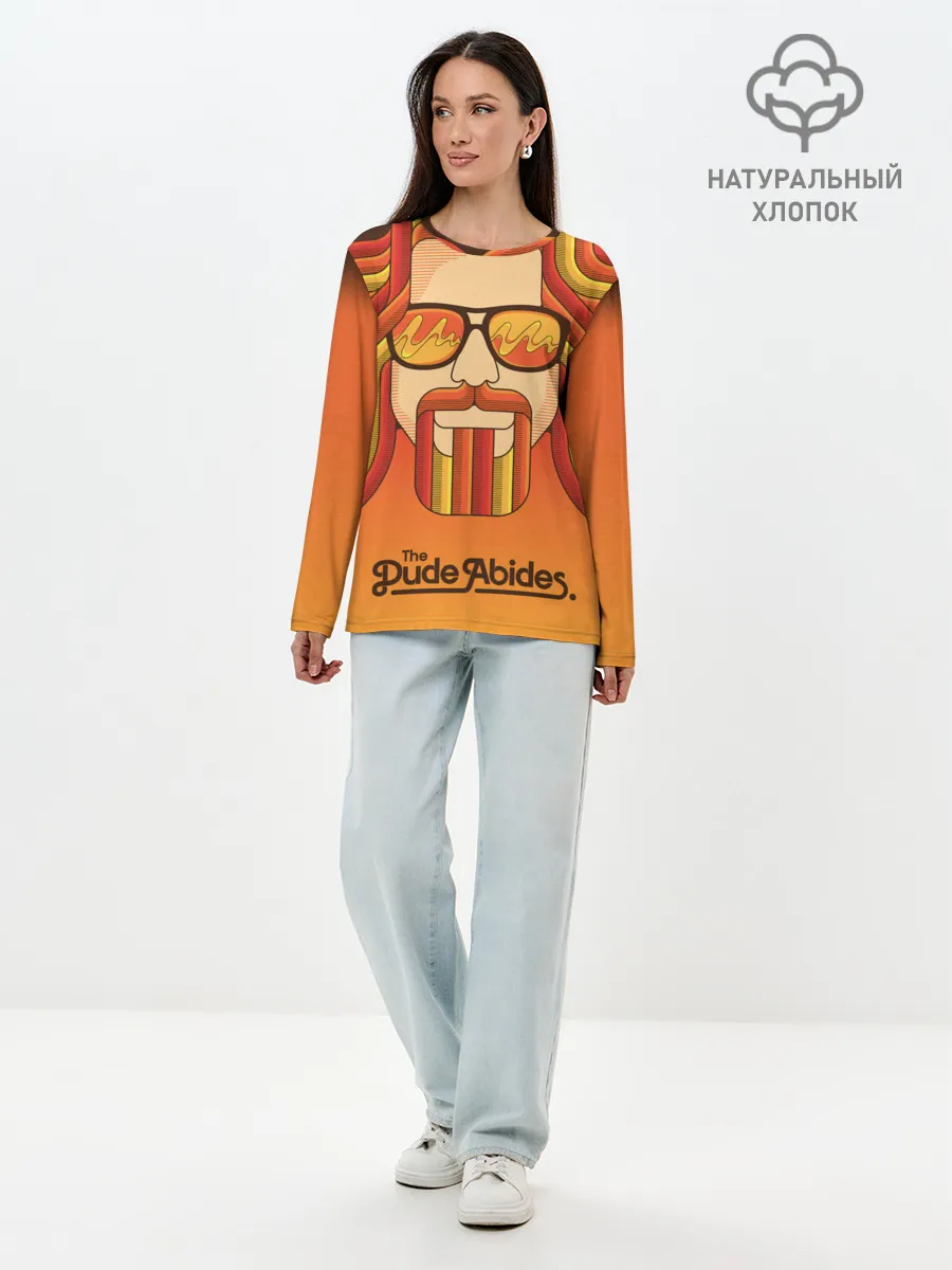 Лонгслив женский. Хлопок / БОЛЬШОЙ ЛЕБОВСКИ.