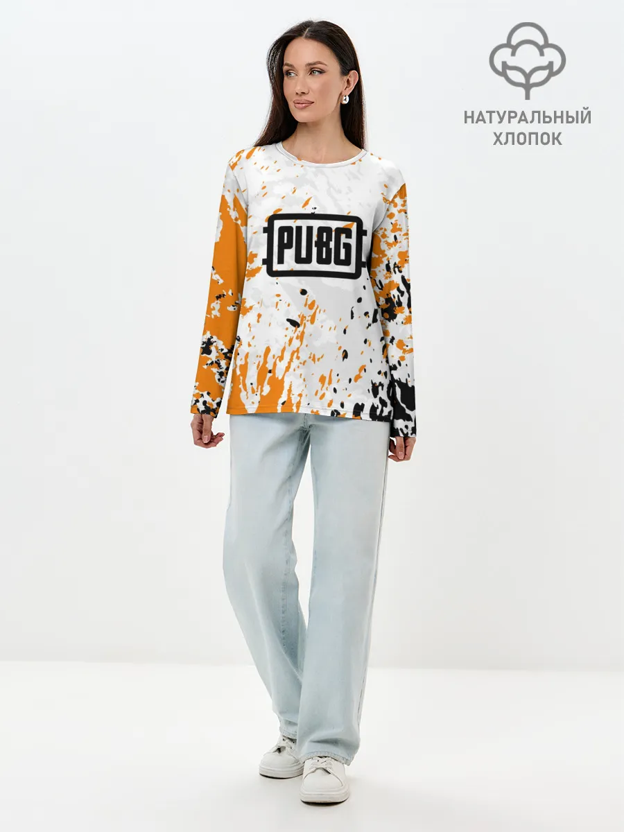 Лонгслив женский. Хлопок / PUBG