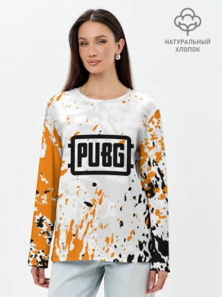 Лонгслив женский. Хлопок / PUBG