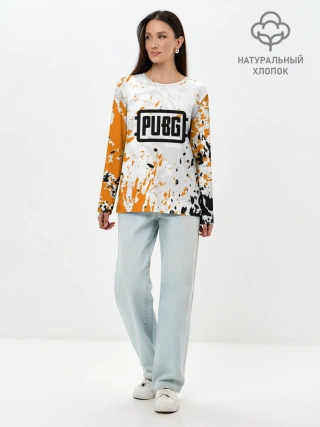 Лонгслив женский. Хлопок / PUBG