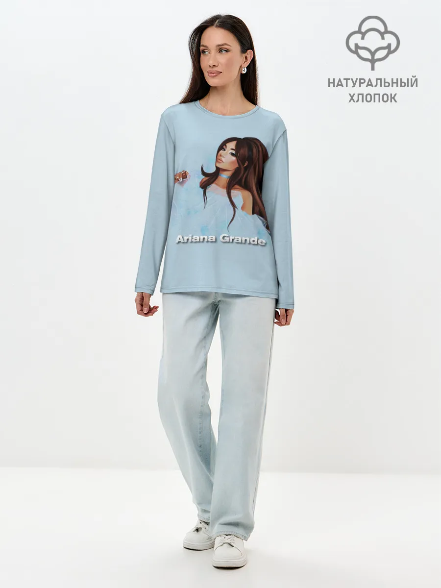 Лонгслив женский. Хлопок / Ariana Grande