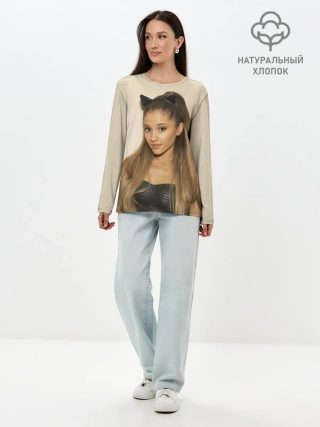 Лонгслив женский. Хлопок / Ariana Grande