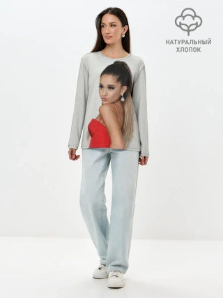 Лонгслив женский. Хлопок / Ariana Grande