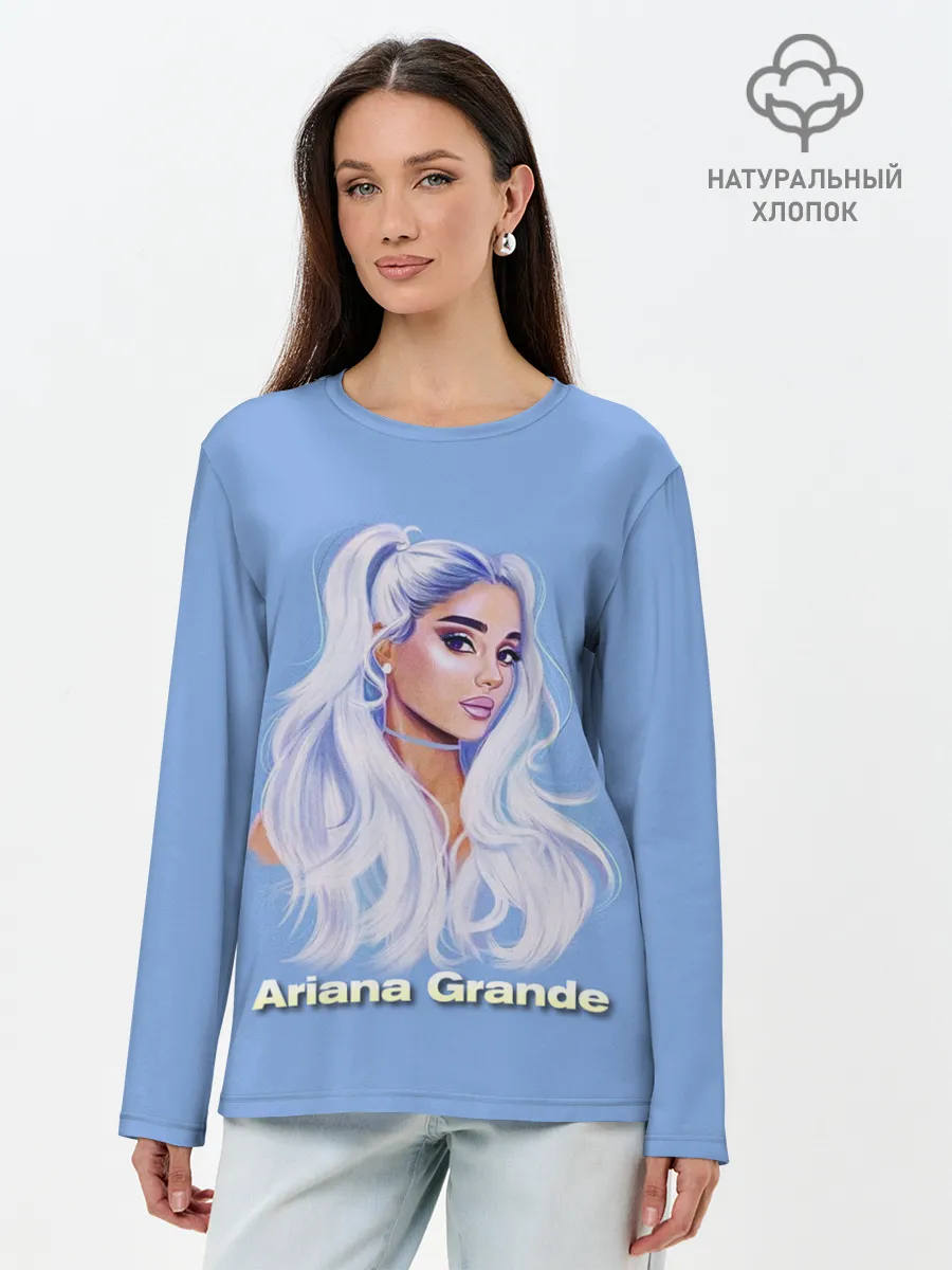 Лонгслив женский. Хлопок / Ariana Grande