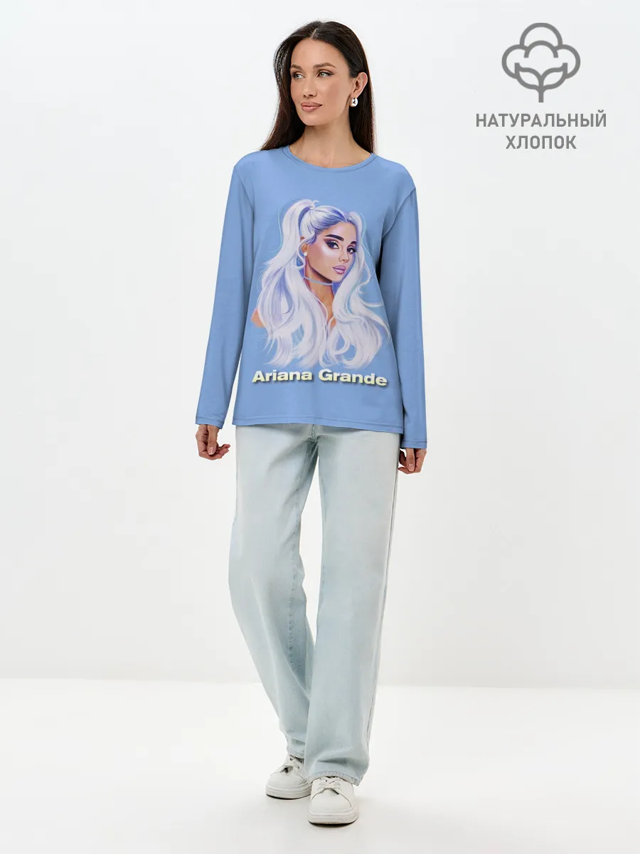 Лонгслив женский. Хлопок / Ariana Grande