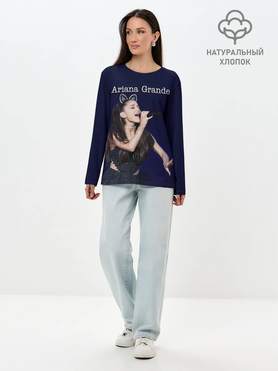 Лонгслив женский. Хлопок / Ariana Grande