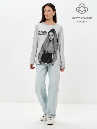 Лонгслив женский. Хлопок / Ariana Grande