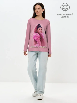 Лонгслив женский. Хлопок / Ariana Grande