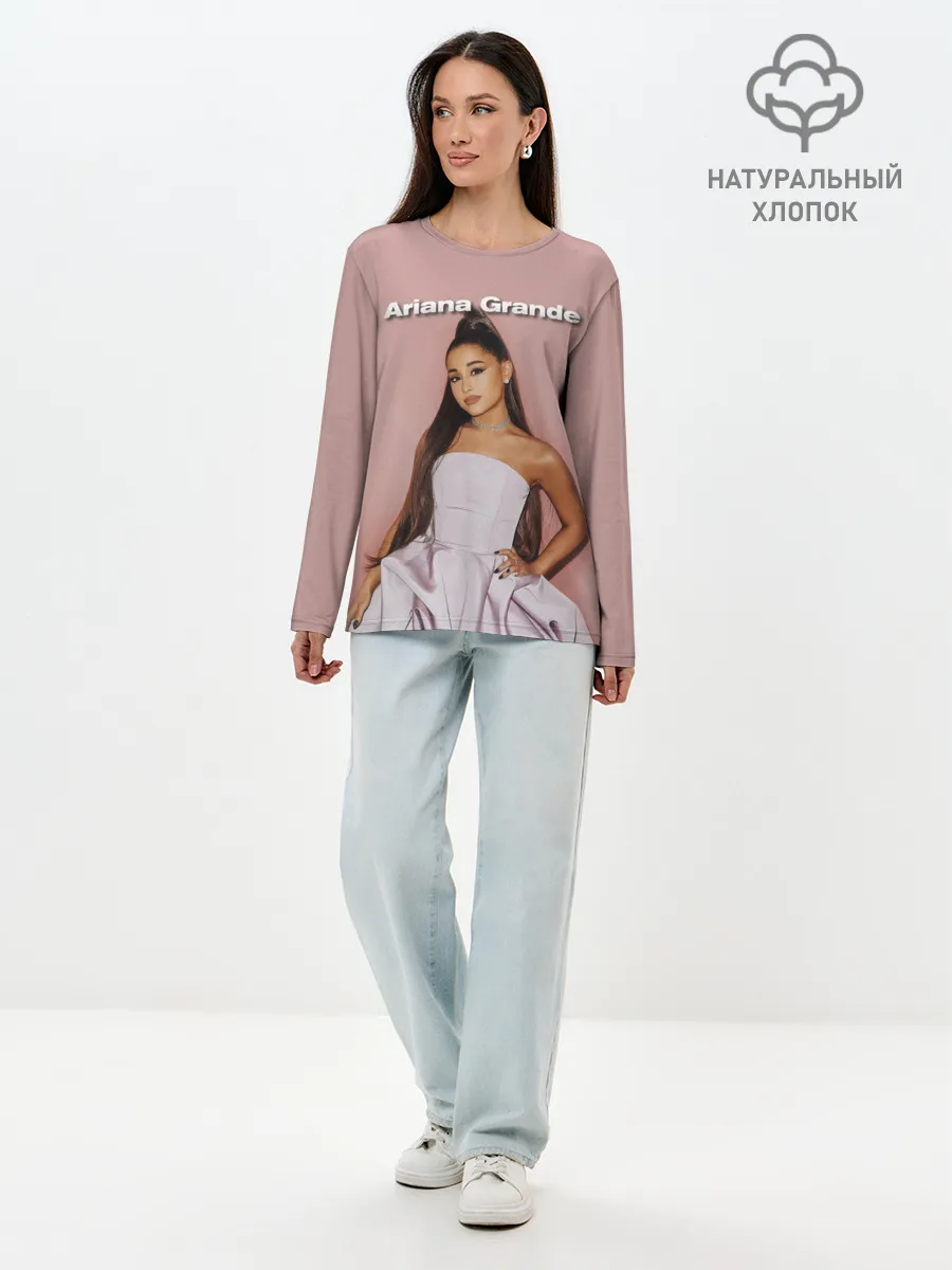 Лонгслив женский. Хлопок / Ariana Grande
