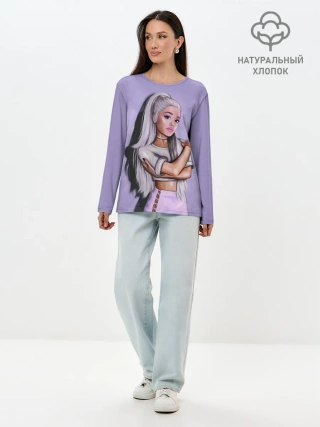 Лонгслив женский. Хлопок / Ariana Grande