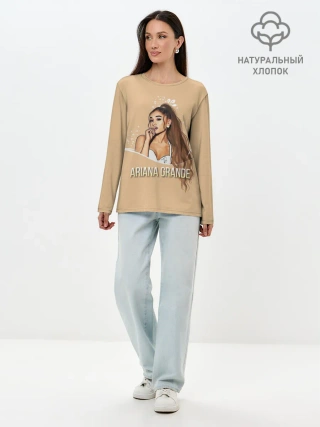 Лонгслив женский. Хлопок / Ariana Grande