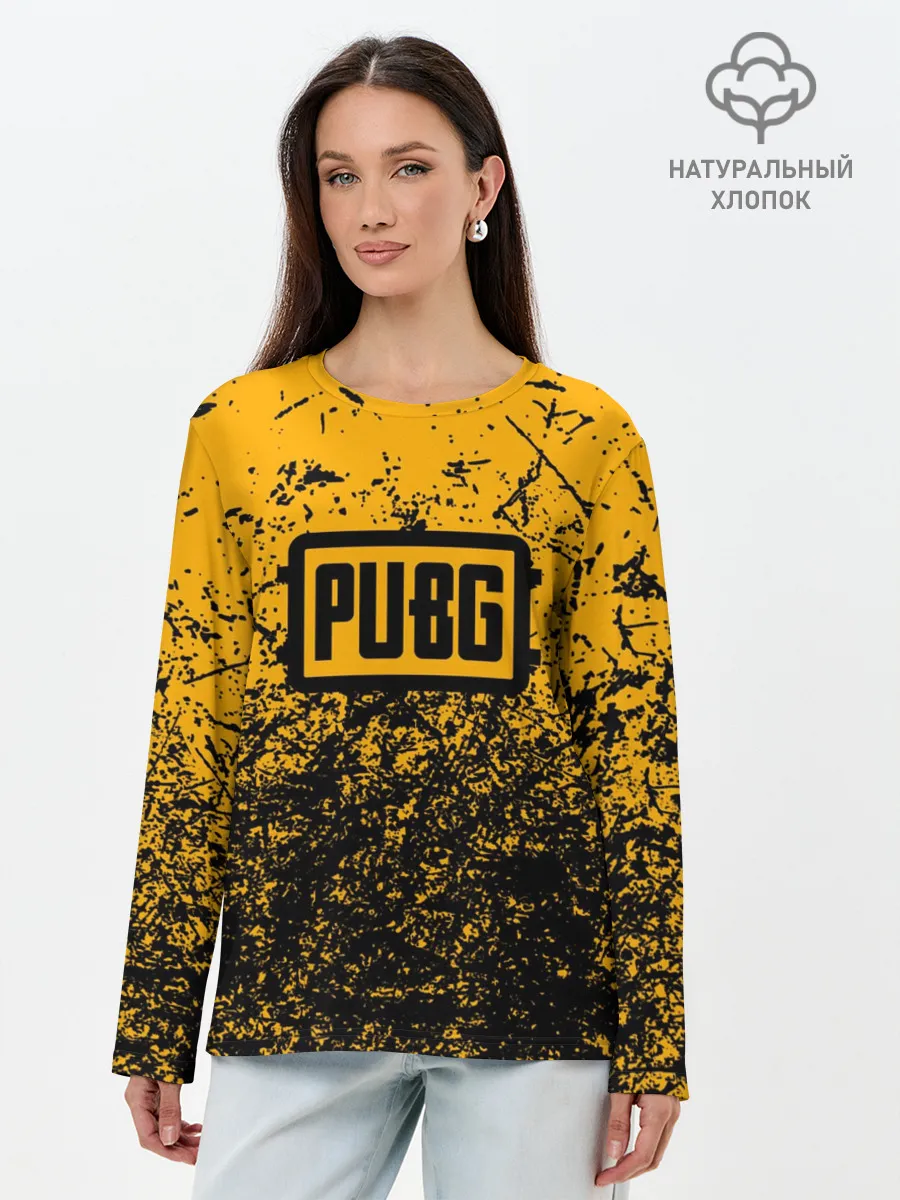 Лонгслив женский. Хлопок / PUBG