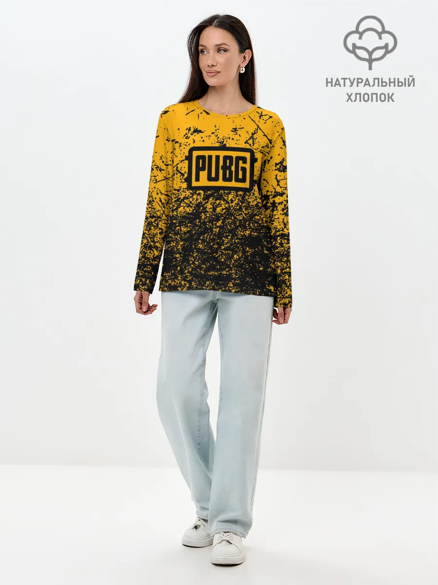 Лонгслив женский. Хлопок / PUBG