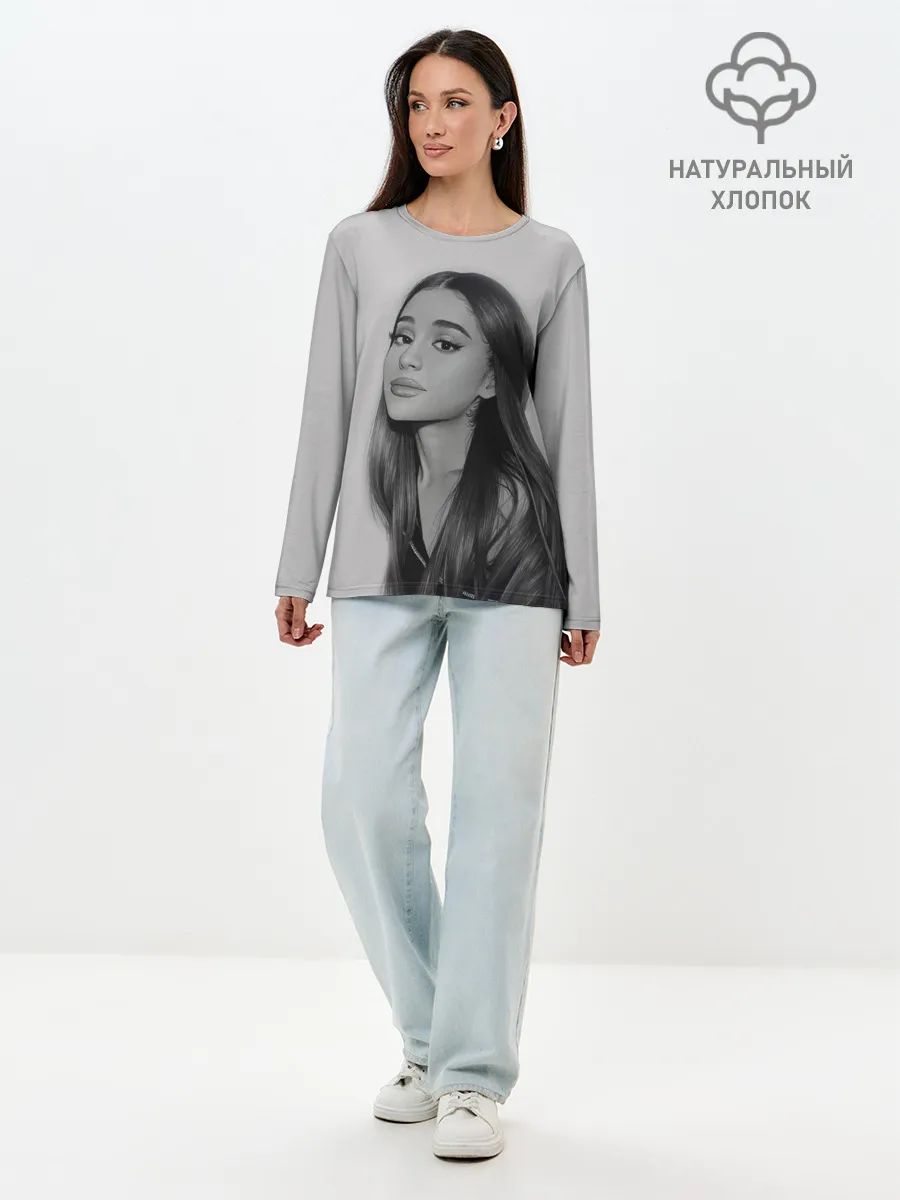 Лонгслив женский. Хлопок / Ariana Grande