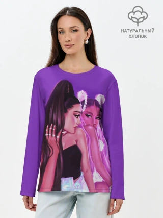 Лонгслив женский. Хлопок / Ariana Grande