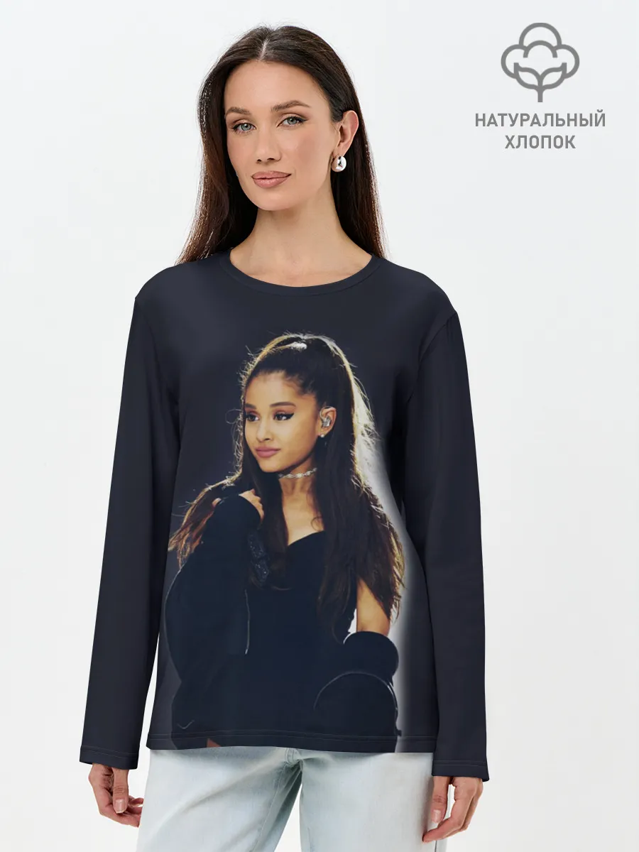 Лонгслив женский. Хлопок / Ariana Grande