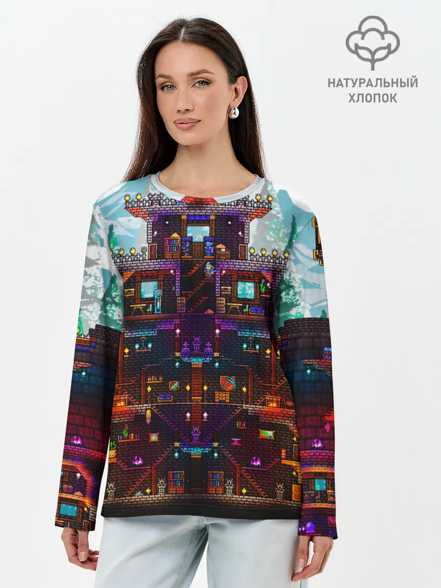 Лонгслив женский. Хлопок / Terraria
