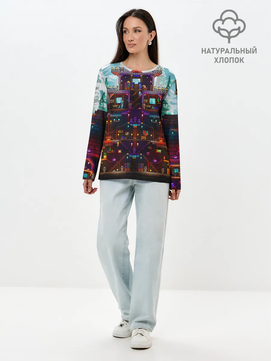 Лонгслив женский. Хлопок / Terraria