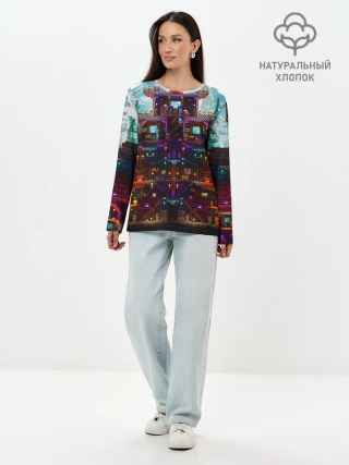 Лонгслив женский. Хлопок / Terraria